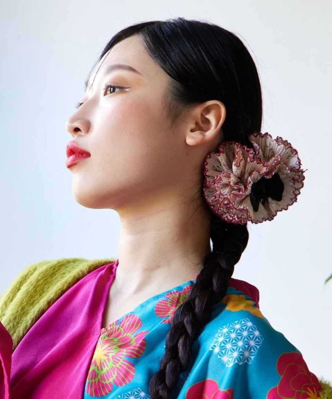 【热门预购】花卉拼接层次发夹 CYWZ5805 - 发饰 - 其他人造纤维 