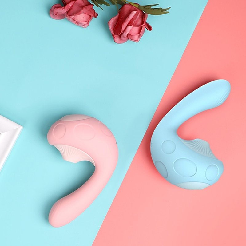 Leten 采蘑菇 3档10频加温吮吸G点震动棒-樱花粉 情趣用品 - 情趣用品 - 其他材质 粉红色