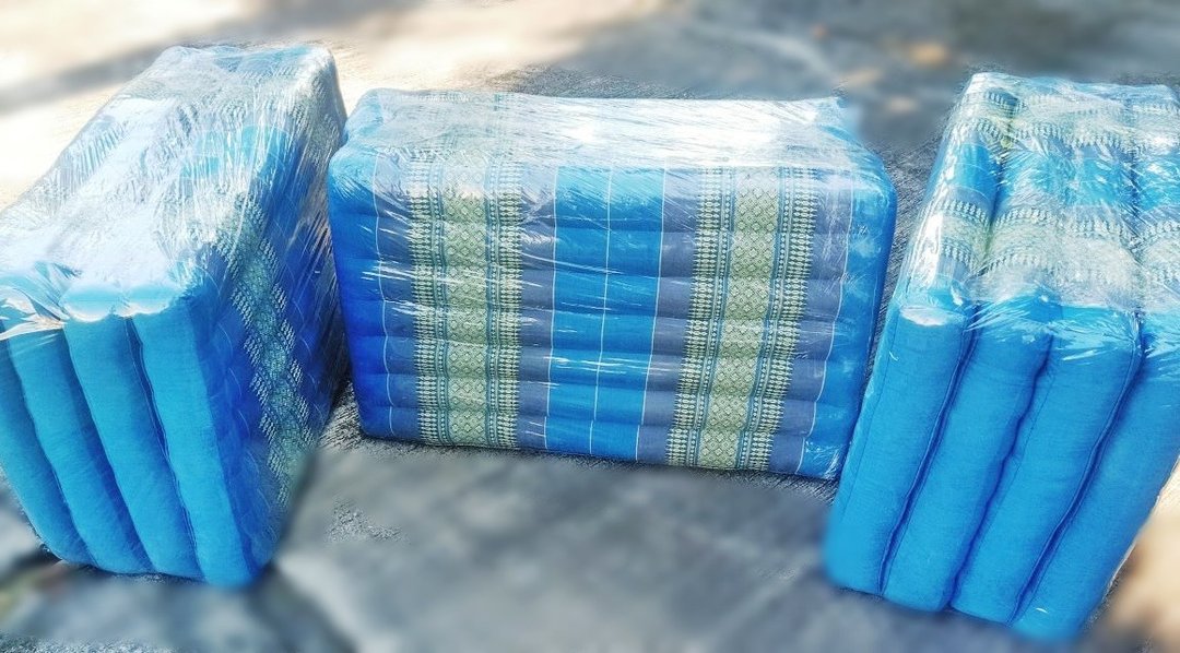 4折棉床垫，Khit图案布料，OTOP产品，Isan床垫，可折叠床垫垫，泰式床垫垫 - 枕头/抱枕 - 棉 红色