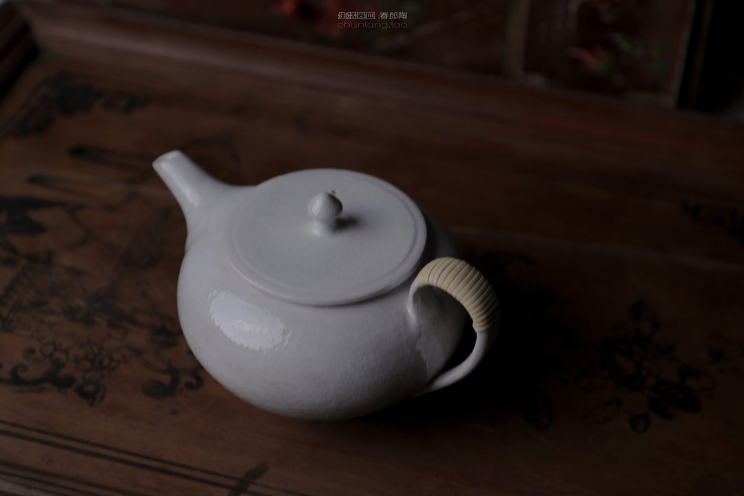 春郎陶 - 空灵白・茶壶 400 ml - 茶具/茶杯 - 陶 