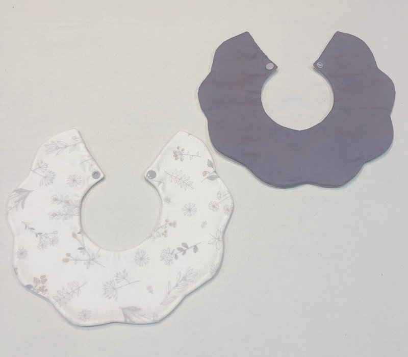 Fluffy bib various flowers - 围嘴/口水巾 - 棉．麻 多色