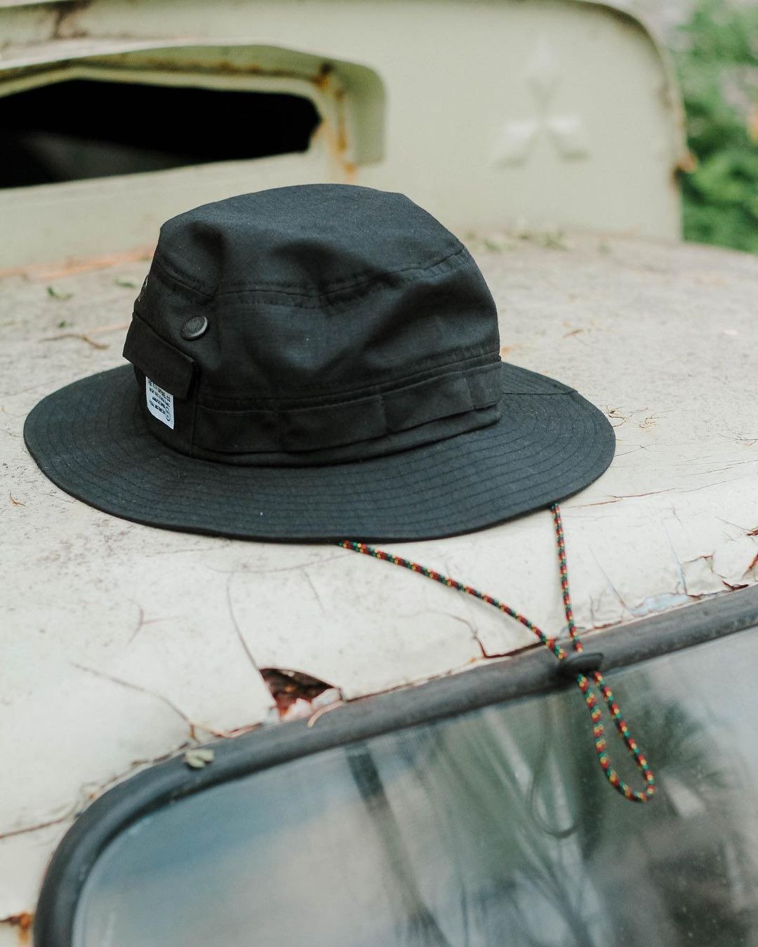 Fishermen's Bucket Hat 抽绳渔夫帽 - 黑色│现货 - 帽子 - 其他人造纤维 黑色