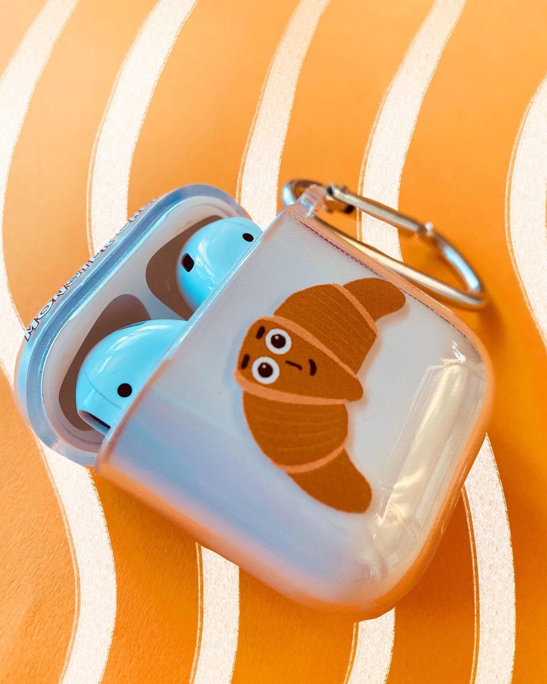 牛角包airpod 壳 - 耳机收纳 - 塑料 透明