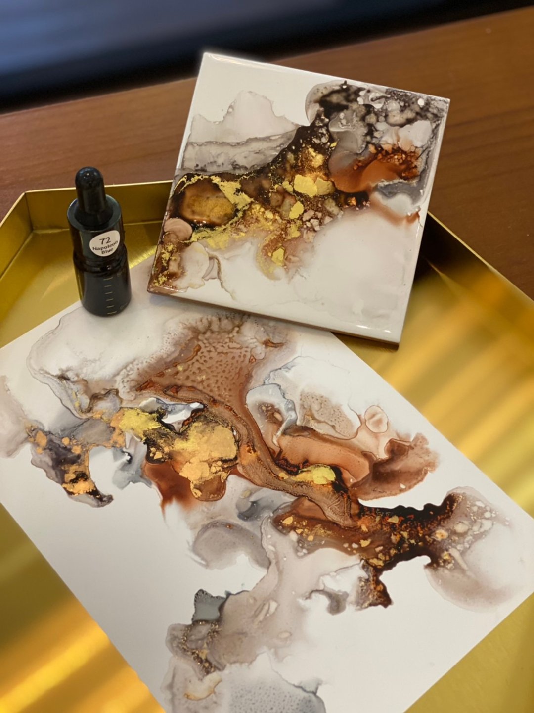 酒精墨水画-材料体验包 - 插画/绘画/写字 - 纸 