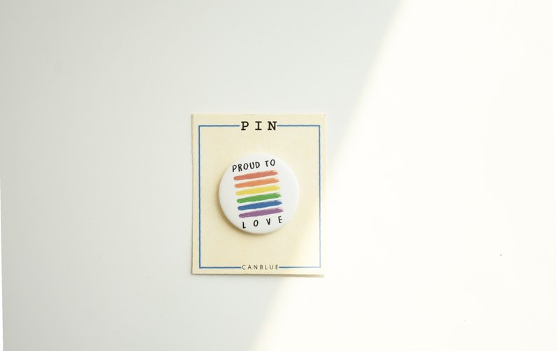 PIN-外带彩虹一份 - 徽章/别针 - 塑料 