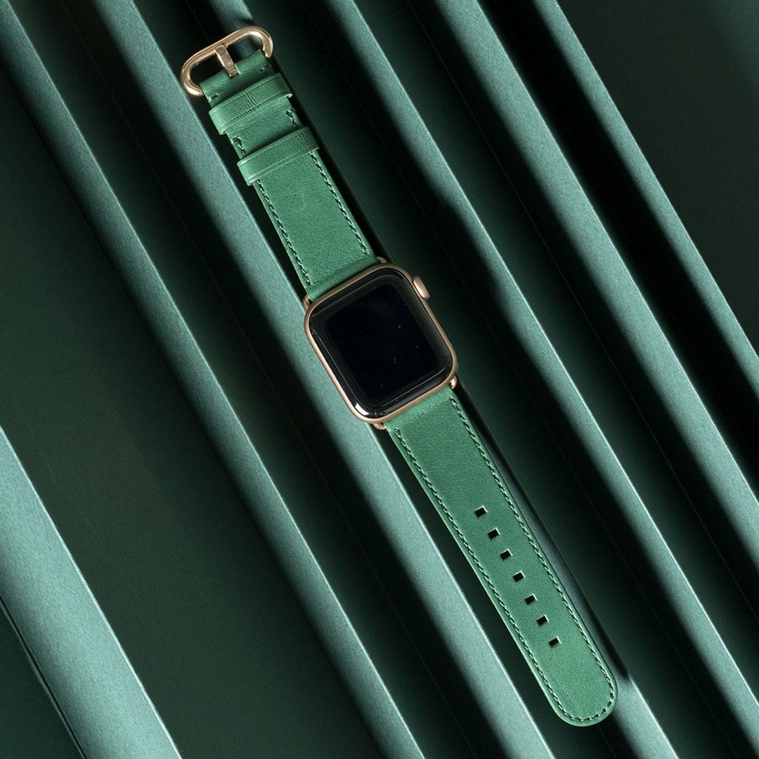 Alto Apple Watch 皮革表带 38/40/41mm - 表带 - 真皮 绿色