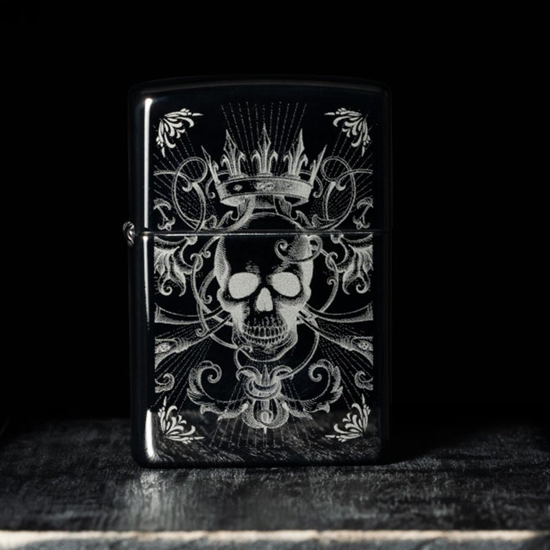【ZIPPO官方旗舰店】骷髅王者防风打火机 46699 - 其他 - 铜/黄铜 多色