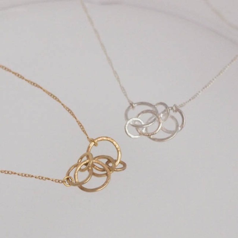 circle プチネックレス　【FN225/FN226】 - 项链 - 其他金属 银色