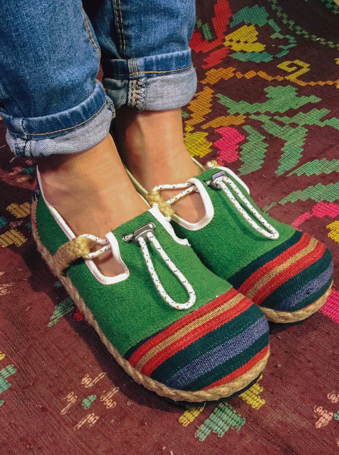 EARTH.er │"AVOCADO ROPE" 天然麻布休闲鞋 Eco Shoes│ - 其他 - 棉．麻 绿色