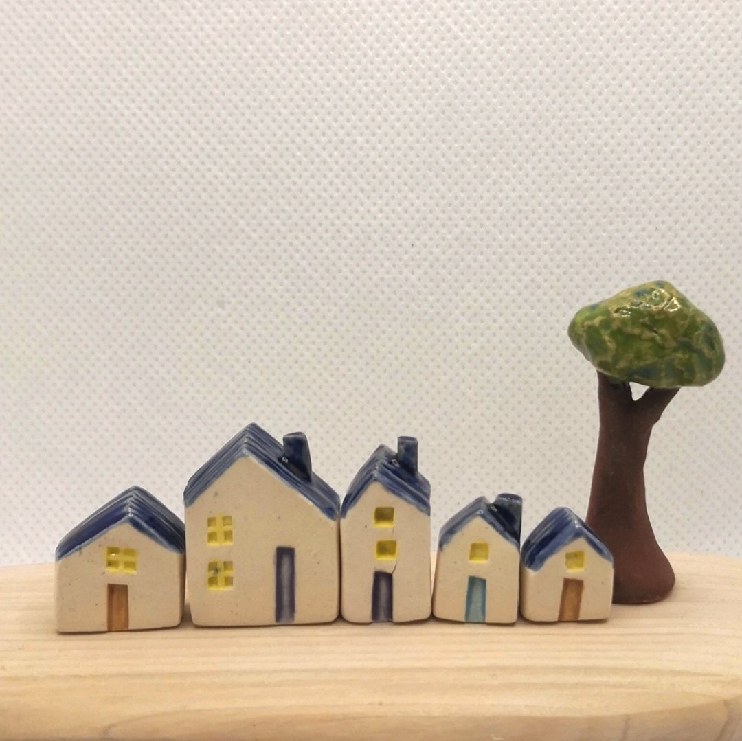 梦想小屋 - 陶土系列10 - 摆饰 - 陶 蓝色