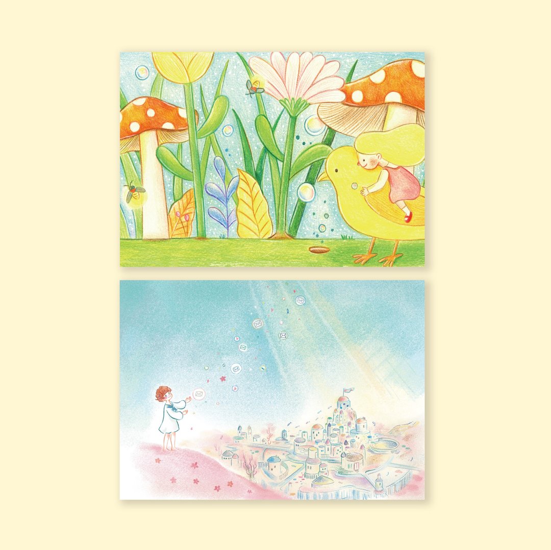 永远的朋友 明信片 - 卡片/明信片 - 纸 多色