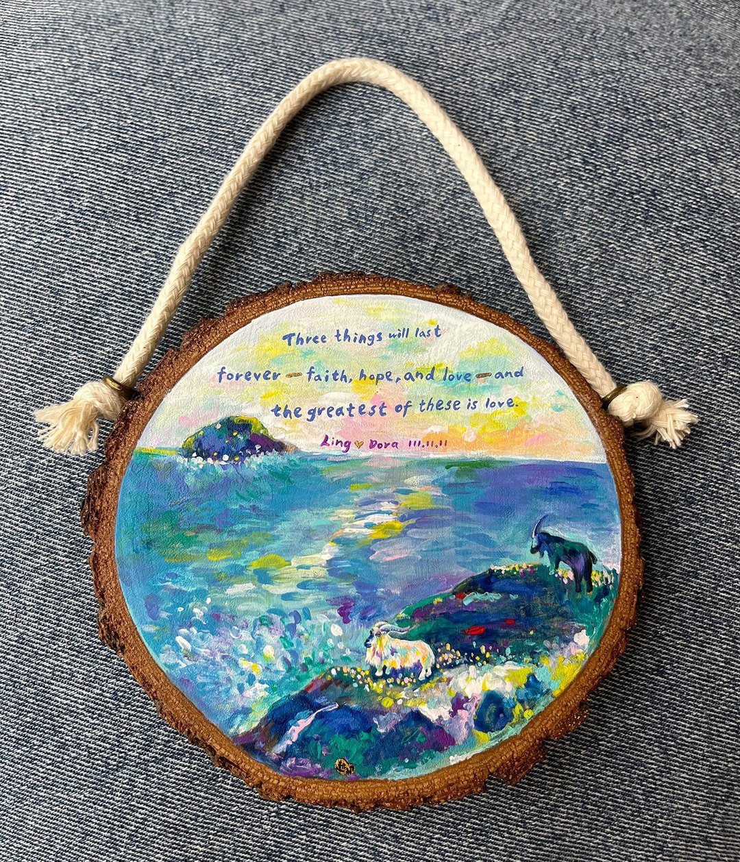 原木画订制【风景插画】订制画 礼物 纪念礼 生日礼 福音礼 - 画框/相框 - 木头 多色