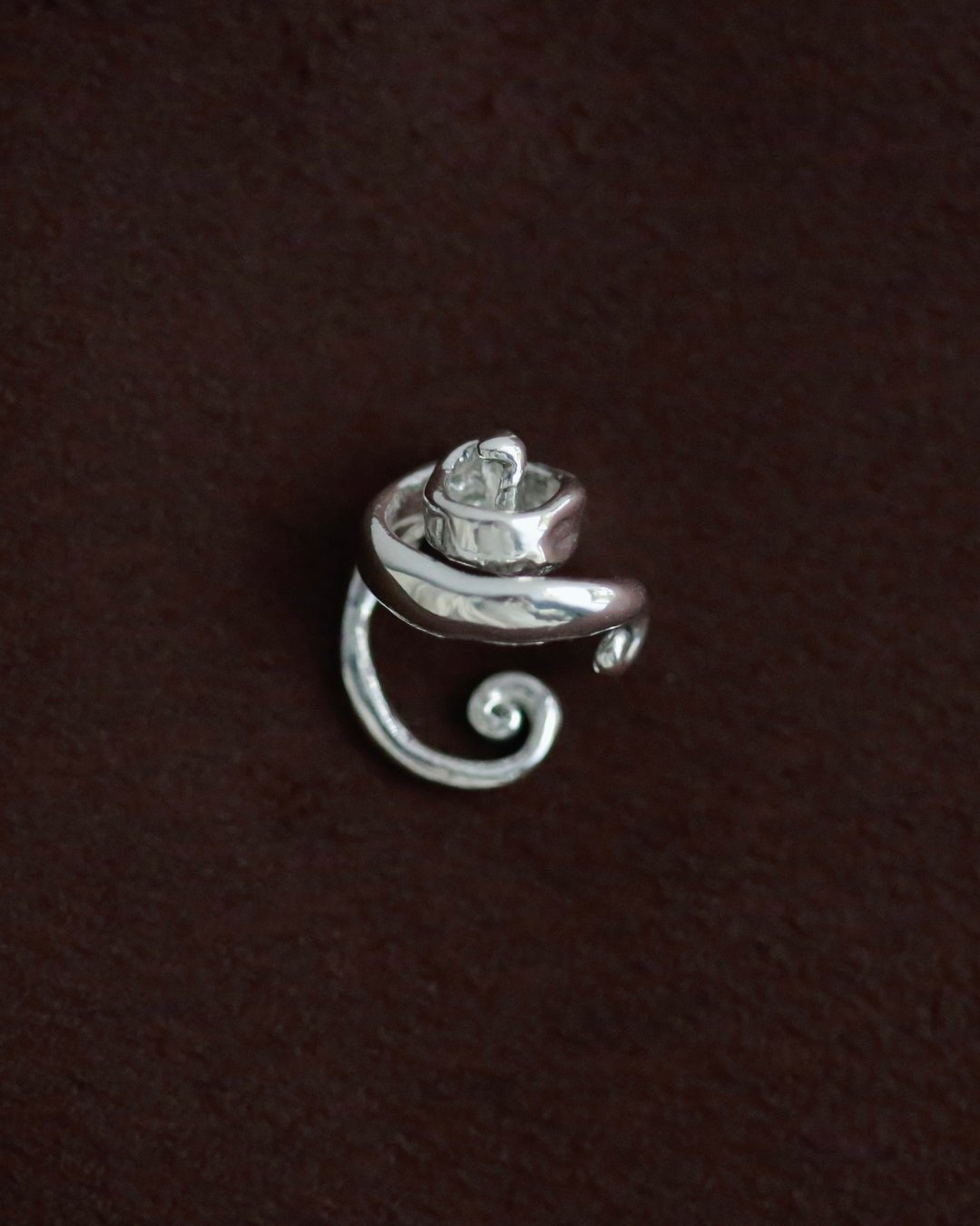 Helix Ear Cuff | 螺旋耳骨夹 - 耳环/耳夹 - 纯银 银色