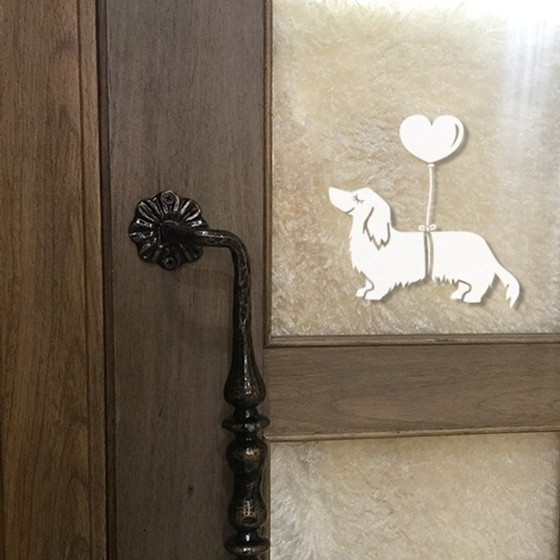 [反光贴纸] 腊肠-气球款 14.6*14 cm - 贴纸 - 纸 多色