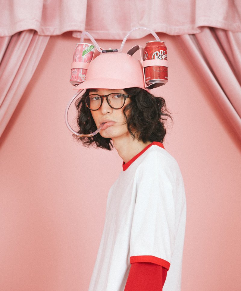 拿破仑炸药短T套装 - 中性连帽卫衣/T 恤 - 棉．麻 白色