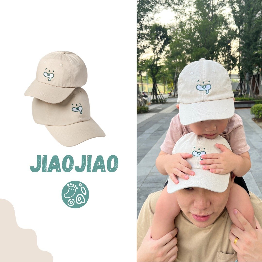 JiaoJiao脚郊_亲子家庭老帽(一组两顶) - 婴儿帽/发带 - 棉．麻 