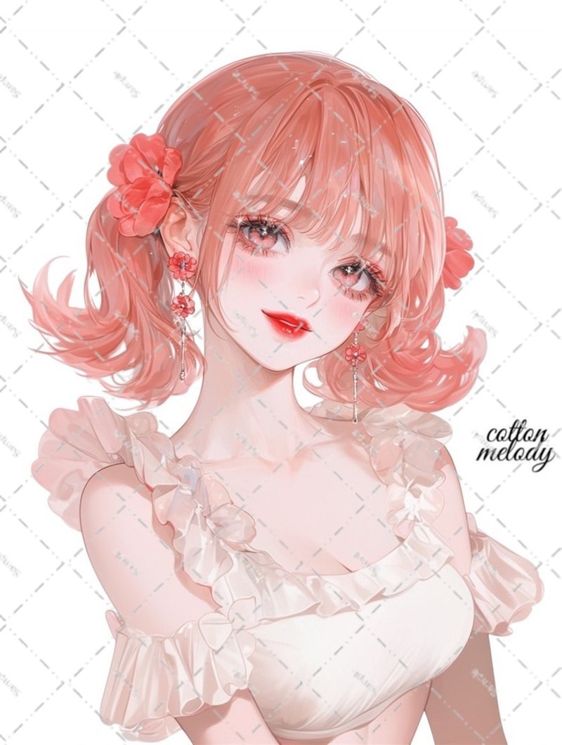 原创贴纸 No.6124 人物贴纸 原创贴纸 人物贴纸 女孩贴纸 原创人物贴纸 - 贴纸 - 纸 