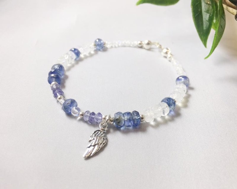 MH纯银天然石订制系列_冰之翼 - 手链/手环 - 宝石 蓝色