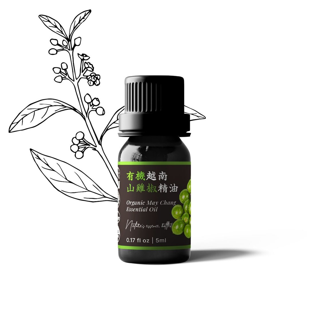 【卡佛香】有机越南山鸡椒精油 - 香薰/精油/线香 - 玻璃 黑色