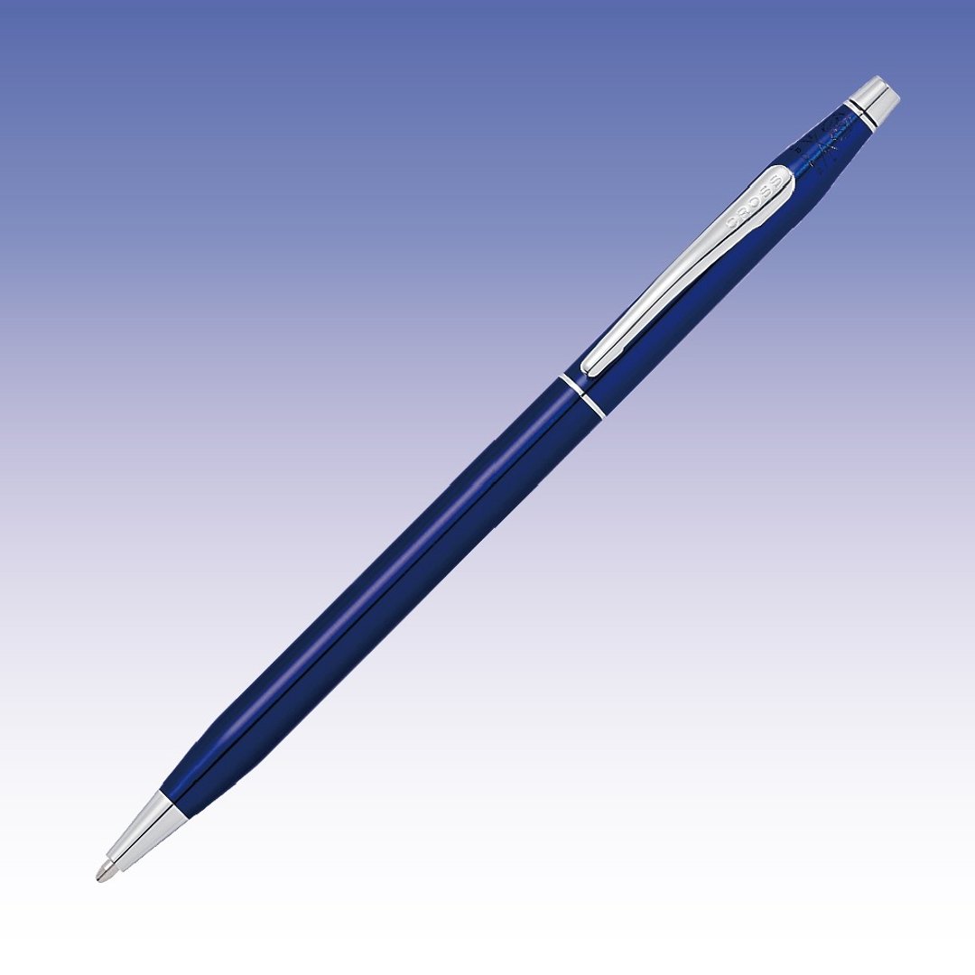 CROSS Classic Century世纪蓝亮漆原子笔免费刻字  (原厂正货) - 圆珠笔/中性笔 - 其他金属 蓝色