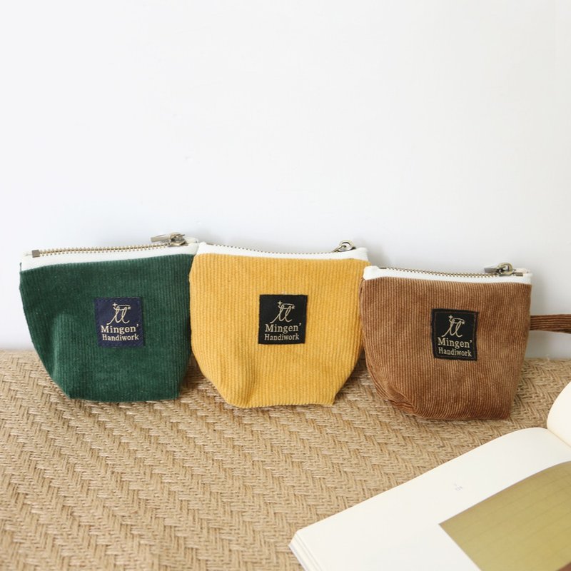 Mingen'Handiwork 手工制作灯芯绒手拿小包收纳包PB19019 - 手拿包 - 棉．麻 多色