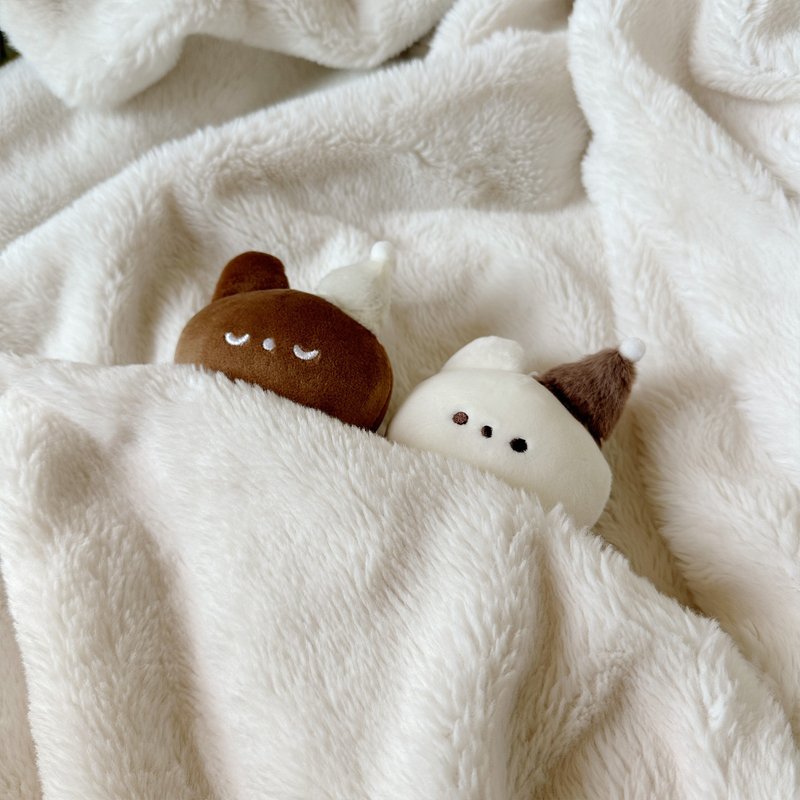 睡帽兔兔磁吸娃娃吊飾 - 吊饰 - 其他人造纤维 白色