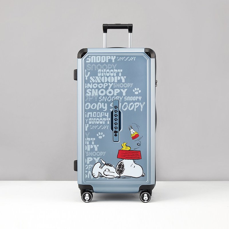 【28寸】SNOOPY拉链款胖胖箱-放空蓝灰 - 行李箱/行李箱保护套 - 塑料 灰色