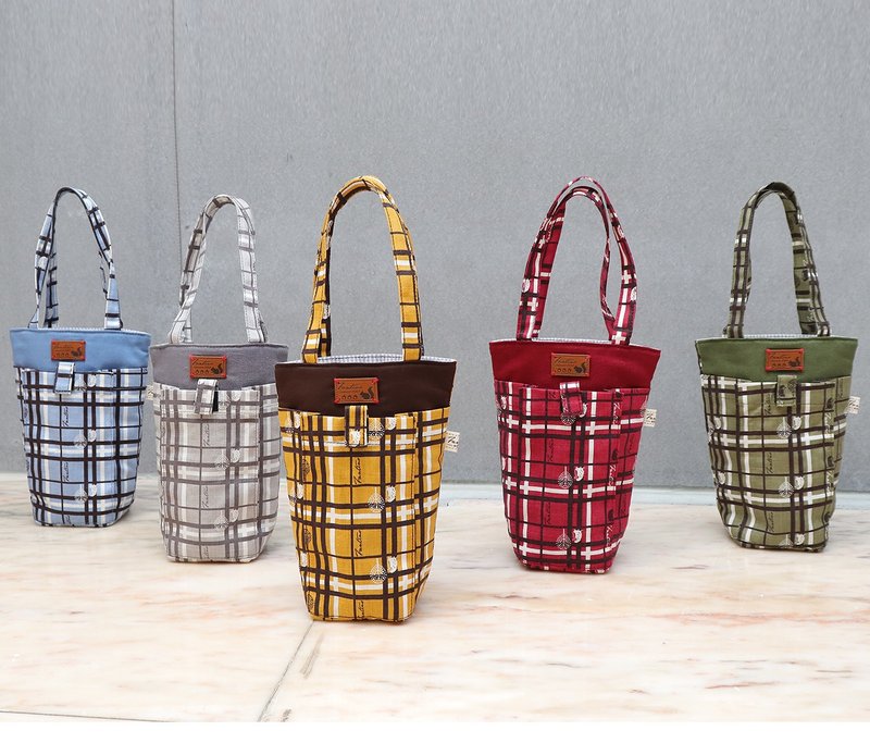 (任选2个包邮) 厚感环保手机饮料提袋 - (情侣/好友/姊妹/送礼) - 随行杯提袋/水壶袋 - 棉．麻 多色