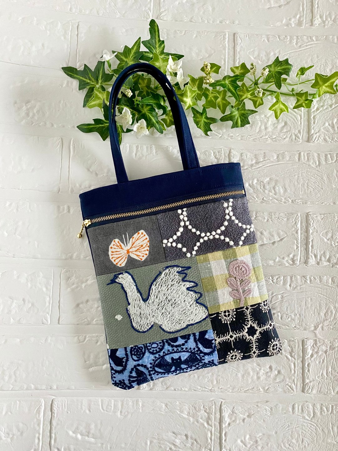 minä perhonen mini bag embroidered - 其他 - 棉．麻 
