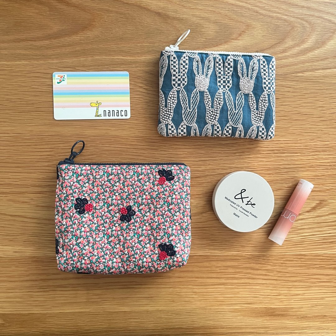 minä perhonen  petites pochettes set pomppia light berry pinkoi 便 - 化妆包/杂物包 - 亚麻 多色