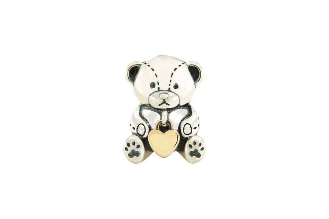 DreamGlassArt* 爱心救助 - 熊熊 - 爱心 SK14-170818 - 手链/手环 - 其他金属 银色
