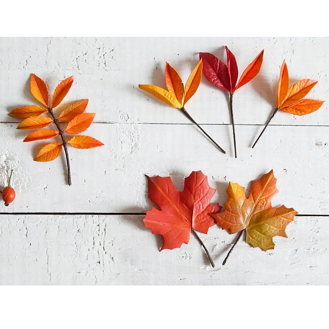 Flower hair pins for wedding Fall wedding hair piece Autumn jewelry headpiece - 发饰 - 其他材质 橘色