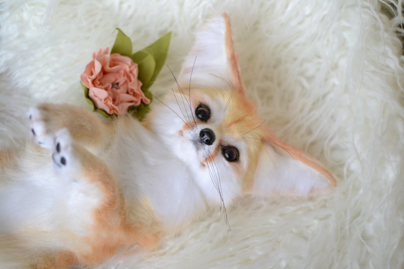 Realistic fennec fox toy - 玩偶/公仔 - 其他材质 橘色