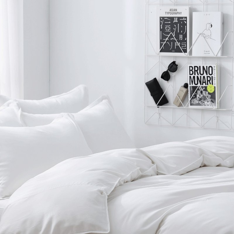 好关系 HAOKUANXI | 清新昼白-新天丝棉被套 - 寝具 - 环保材料 白色