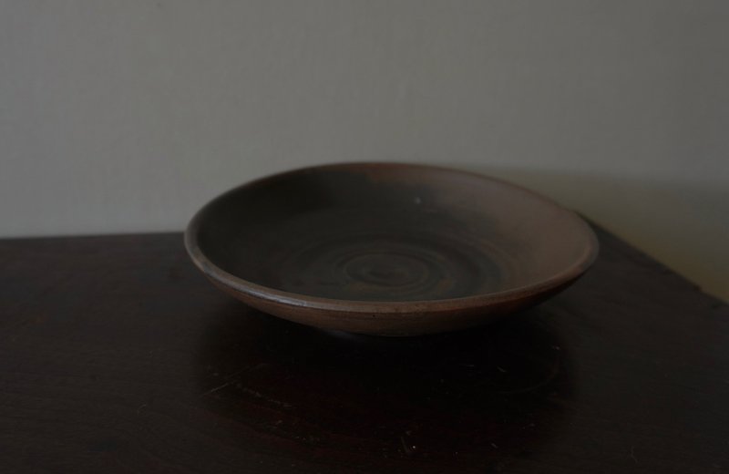 黑豆土盘 - 盘子/餐盘/盘架 - 陶 咖啡色