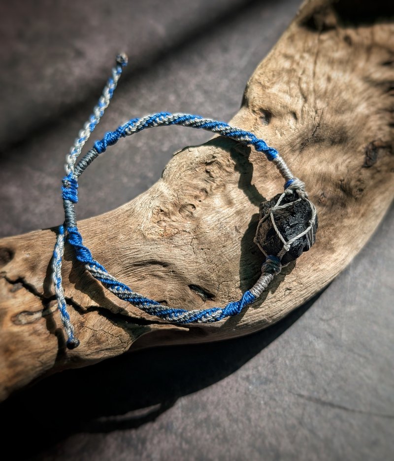 【新品】黑碧玺编织手环│护身符│避邪挡煞│防小人 - 手链/手环 - 水晶 黑色