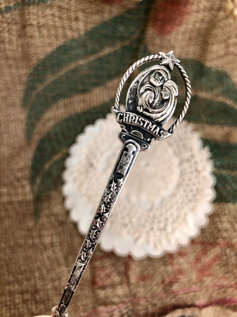 圣诞小物 1986年镀银圣诞纪念汤匙 - 摆饰 - 银 