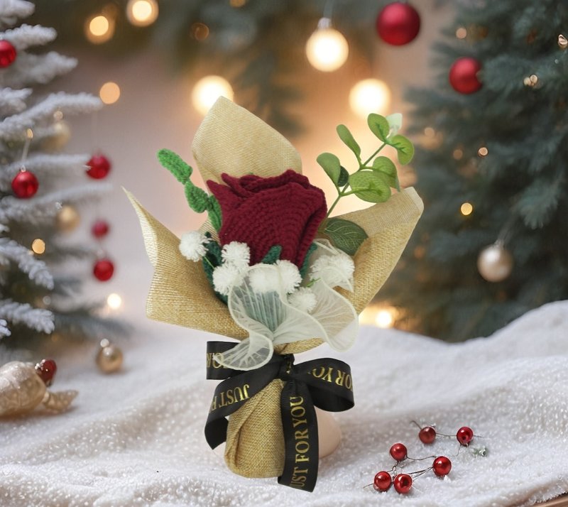 鈎织小花束 - 干燥花/捧花 - 棉．麻 多色