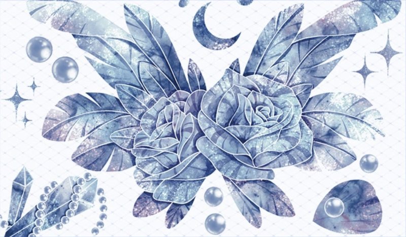 花之乐章-蓝 PET 纸胶带 贝壳光 - 纸胶带 - 其他材质 多色