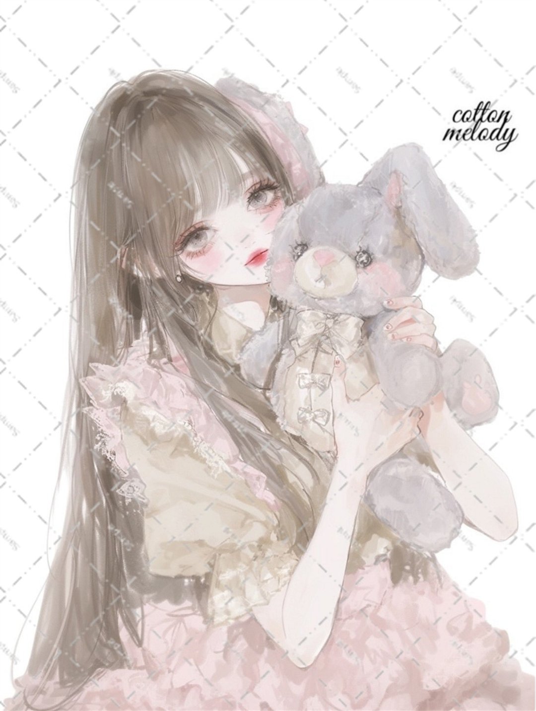 original sticker no.5615 人物贴纸 原创贴纸 人物贴纸 女孩贴纸 原创人物贴纸 - 贴纸 - 纸 