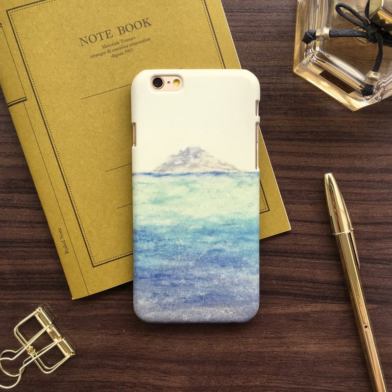 孤岛(晴天)-手机壳 硬壳 iphone samsung sony htc zenfone oppo - 手机壳/手机套 - 塑料 黄色