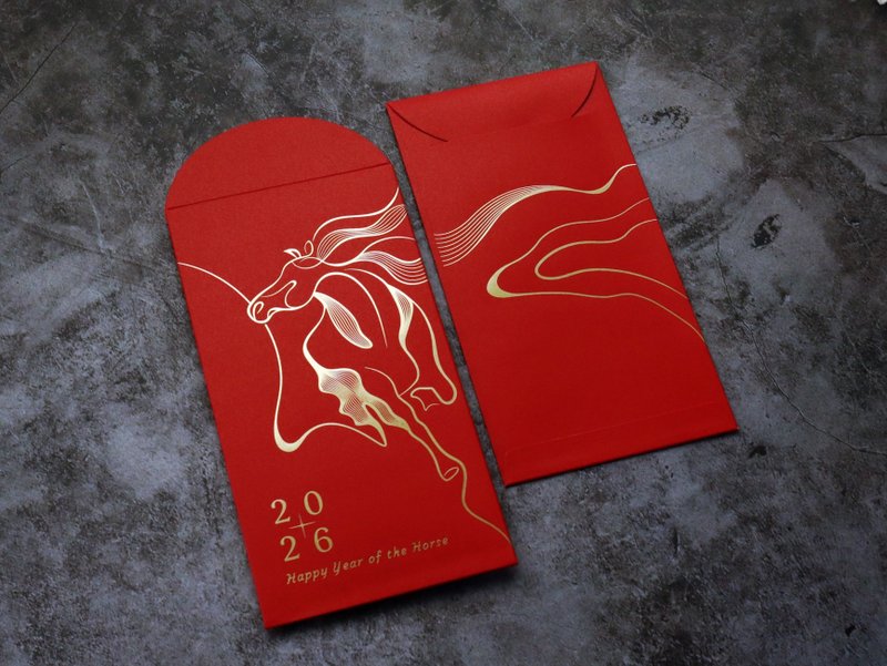 【超有Fu】2026独创红包袋设计-可烫印LOGO·公司名 100封 - 红包/春联 - 纸 红色