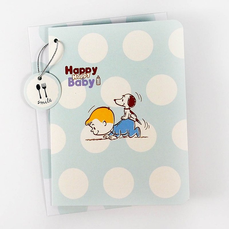 Snoopy 祝福给小男孩宝宝【Hallmark 立体卡片 宝贝贺喜】 - 卡片/明信片 - 纸 蓝色
