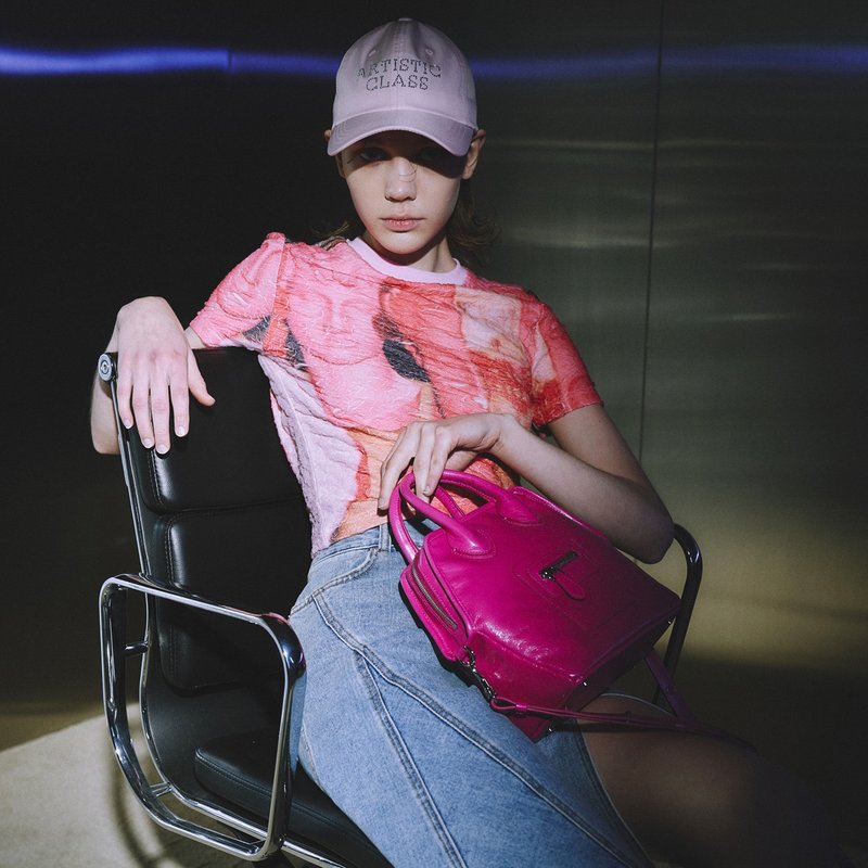 Play Spice Girl 意大利牛皮三用托特包 - 手提包/手提袋 - 其他材质 粉红色