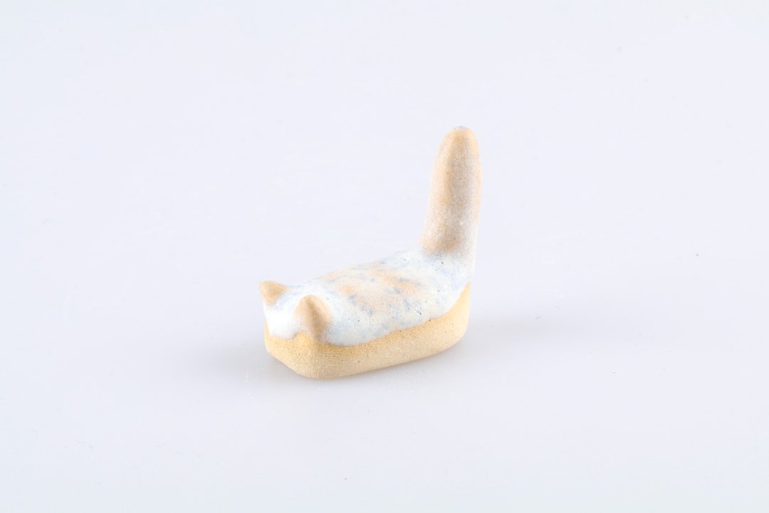 没脸的猫系列—冬季 - 摆饰 - 陶 蓝色