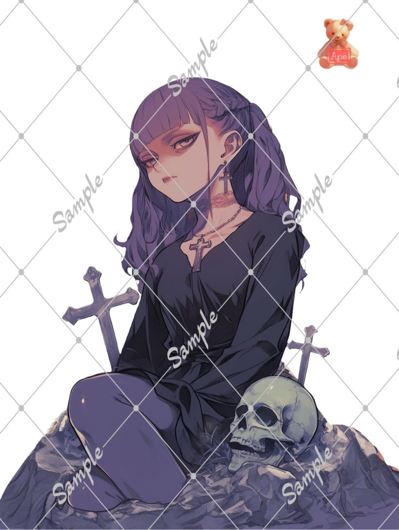 原创人物贴纸 装饰贴纸 内含 5 枚 - 贴纸 - 纸 