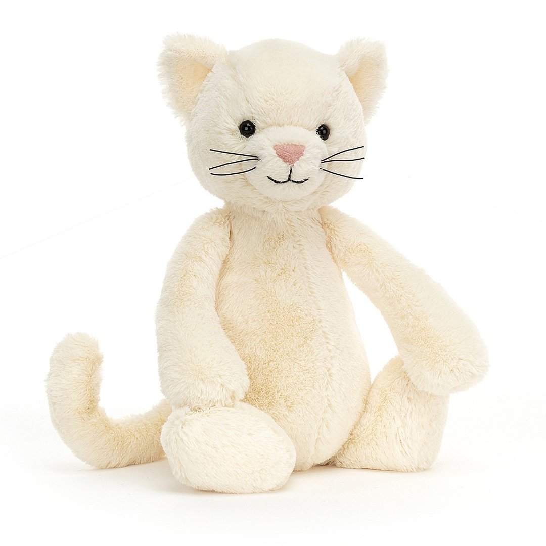 Bashful Cream Kitten 大白猫 31cm - 玩偶/公仔 - 聚酯纤维 白色