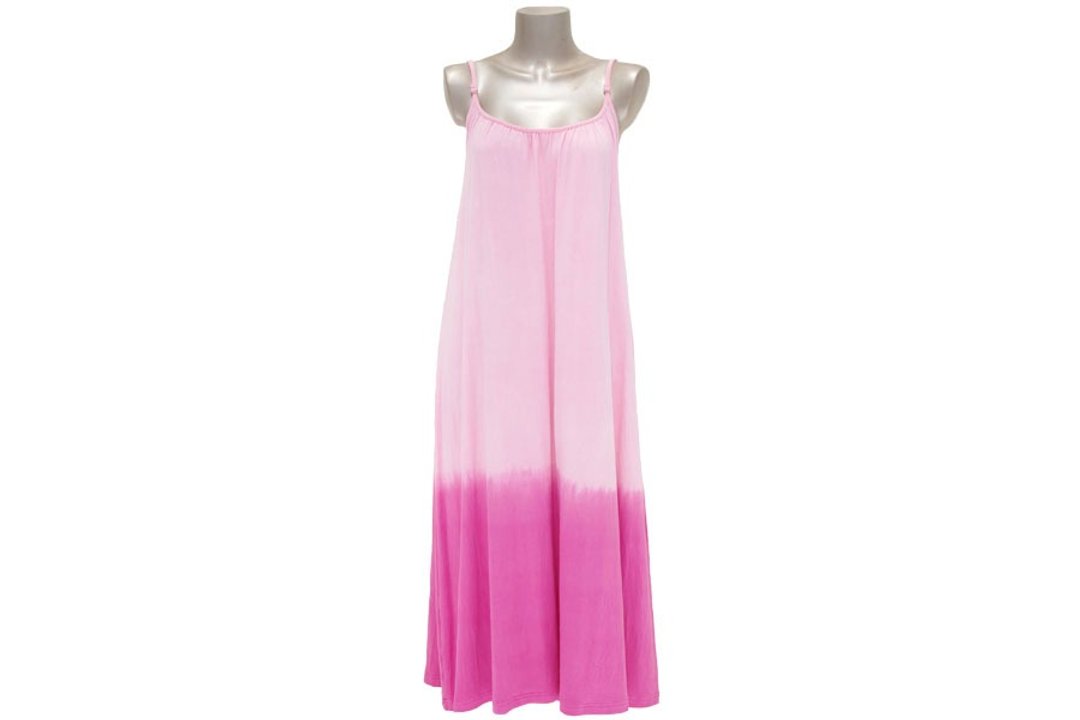 Summer color gradation camisole long dress <Pink> - 洋装/连衣裙 - 其他材质 粉红色