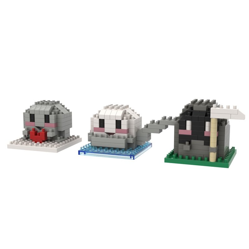 Archbrick x Oh Little Sweet 小汤圆, 呆珠, 死神先生 微积木 - 玩偶/公仔 - 塑料 多色