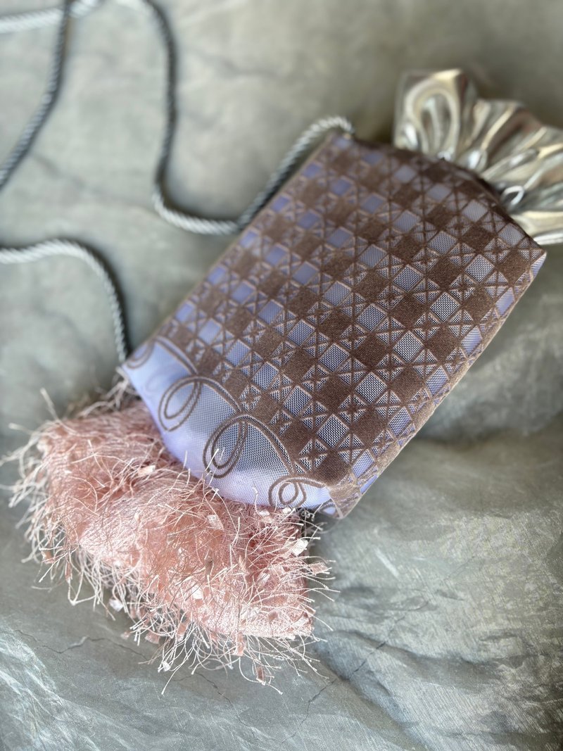 糖果手拿包 - 侧背包/斜挎包 - 尼龙 卡其色